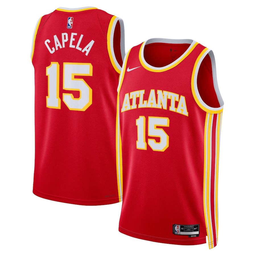 Clint Capela 15 Atlanta Hawks Unisex Swingman Basketball Jersey - Icon Edition - Red - JS957 