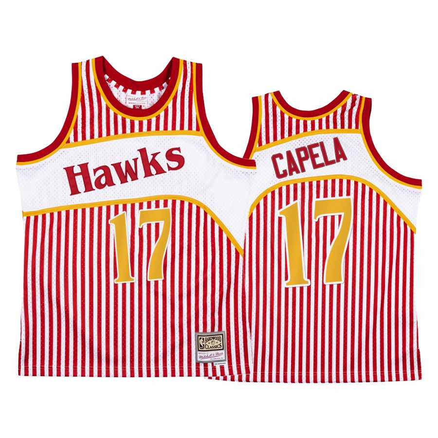 Clint Capela 17 Atlanta Hawks Independence Day Red Stars And Stripes Basketball Jersey - JS225 