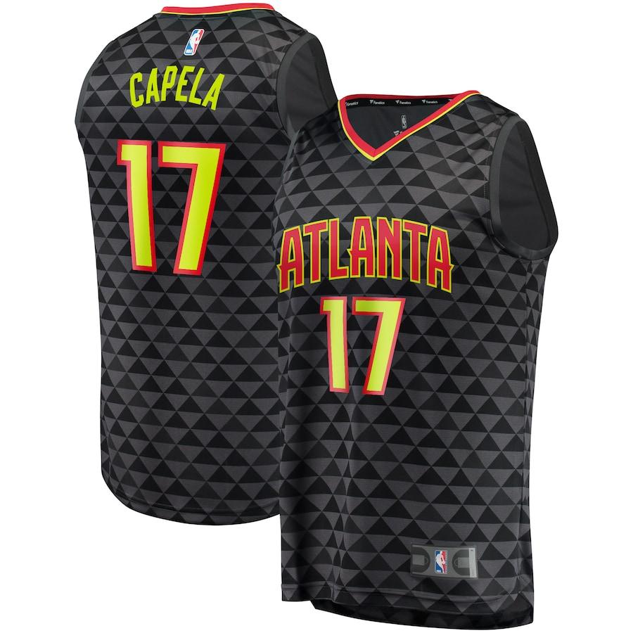 Clint Capela Atlanta Hawks Fanatics Branded Fast Break Road Player Basketball Jersey - Black