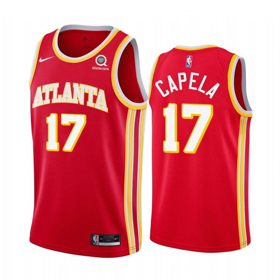 Clint Capela Atlanta Hawks Red Icon Edition 2020-21 Basketball Jersey