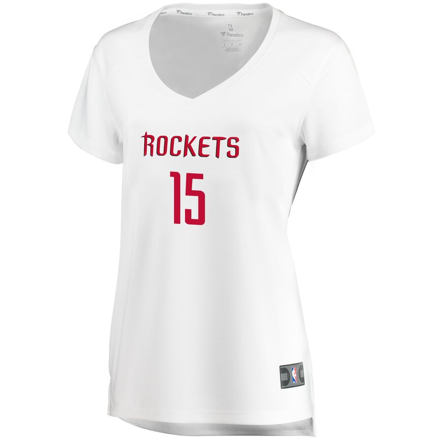 Alternative view of Clint Capela Houston Rockets Fanatics Branded Women's Fast Break Player Basketball Jersey White - Association Edition