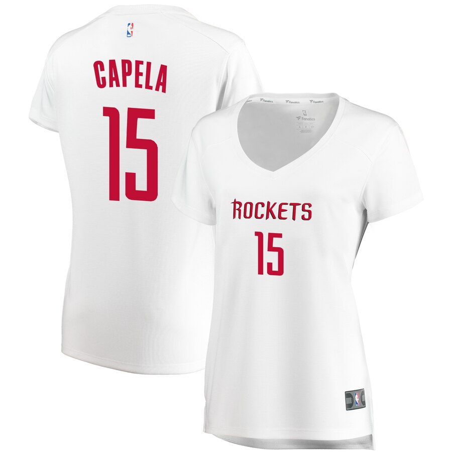 Clint Capela Houston Rockets Fanatics Branded Women's Fast Break Player Basketball Jersey White - Association Edition