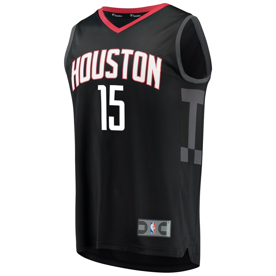 Alternative view of Clint Capela Houston Rockets Fanatics Branded Youth Fast Break Basketball Jersey - Statement Edition - Black