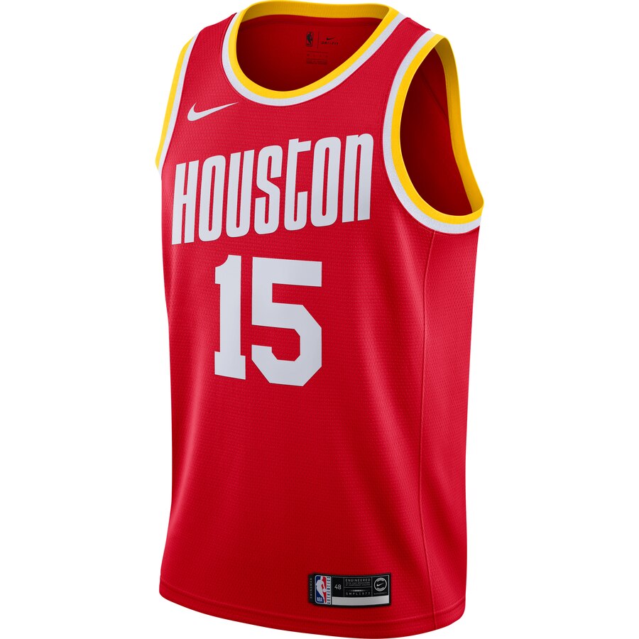 Alternative view of Clint Capela Houston Rockets Nike Hardwood Classics Finished Swingman Basketball Jersey - Red