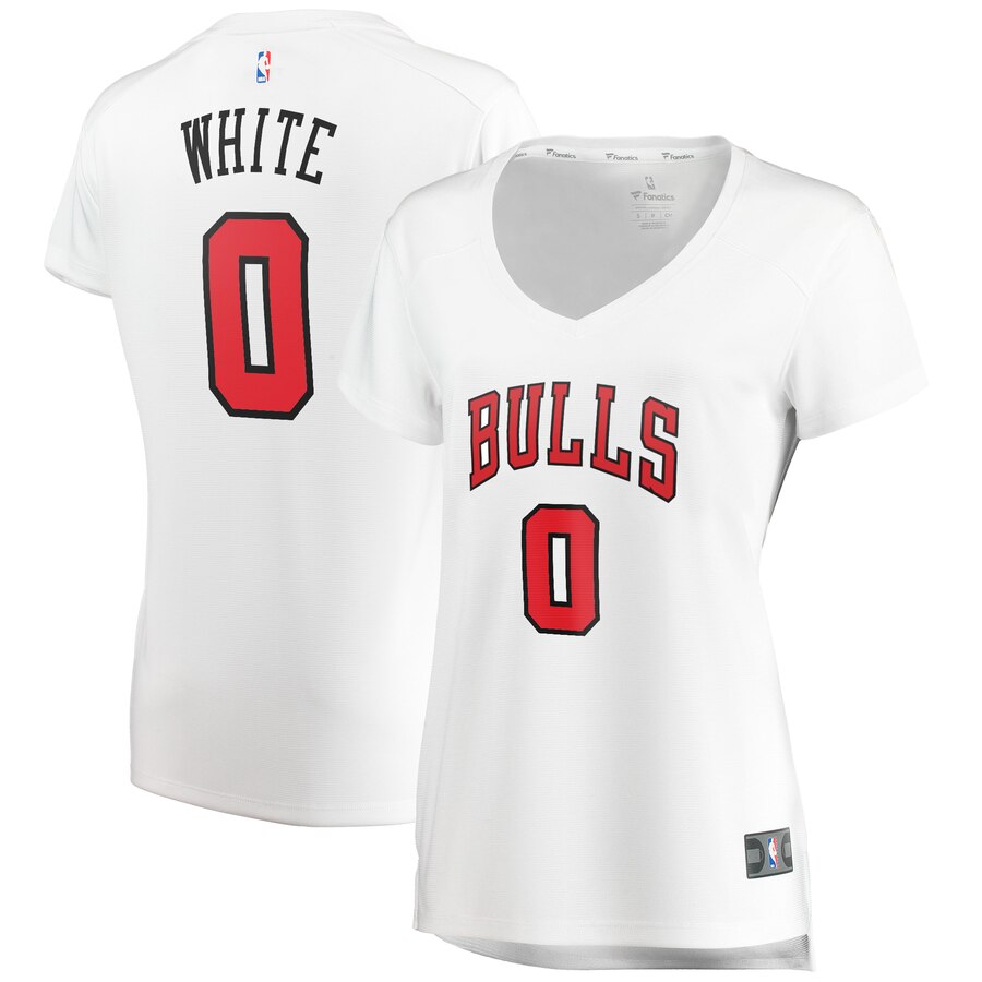 Coby White Chicago Bulls Fanatics Branded Women's Fast Break Replica Basketball Jersey White - Association Edition