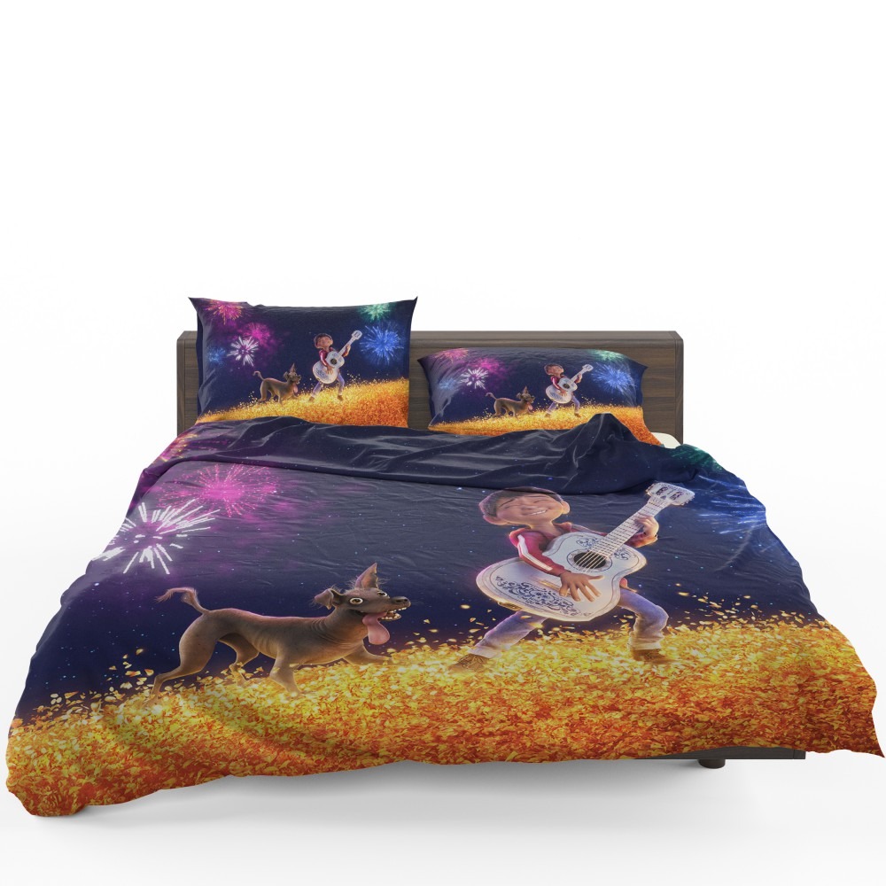 Coco Movie Dante Fireworks Miguel Rivera Bedding Set - Custom Bedding Set