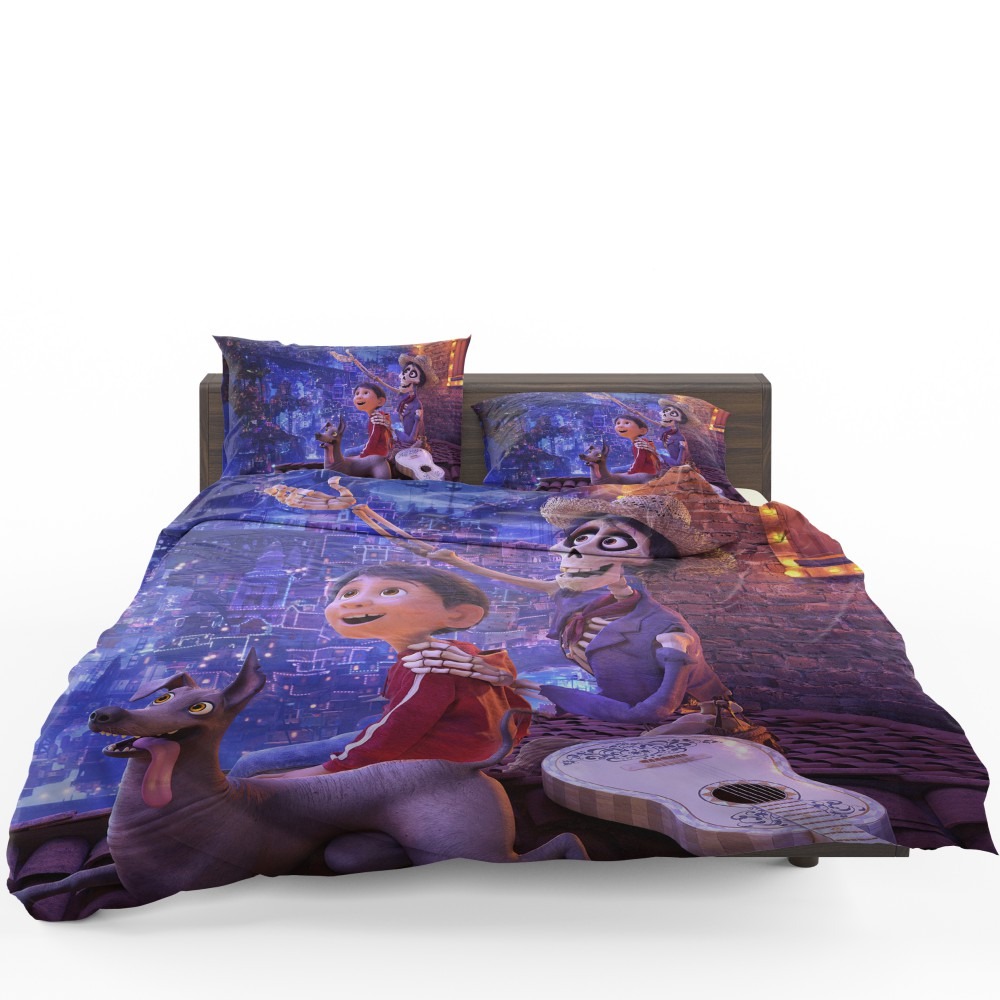 Coco Movie Dante Hector Miguel Rivera Bedding Set - Custom Bedding Set
