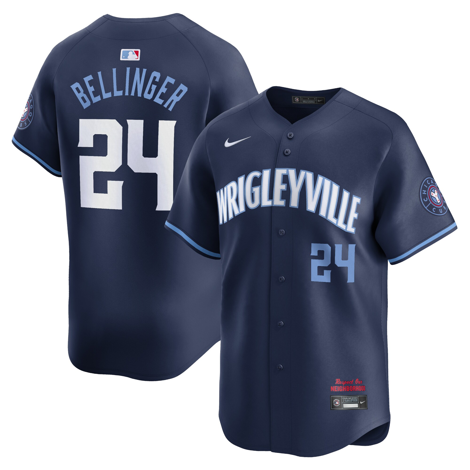 Cody Bellinger Chicago Cubs City Connect Limited Player Baseball Jersey - Navy