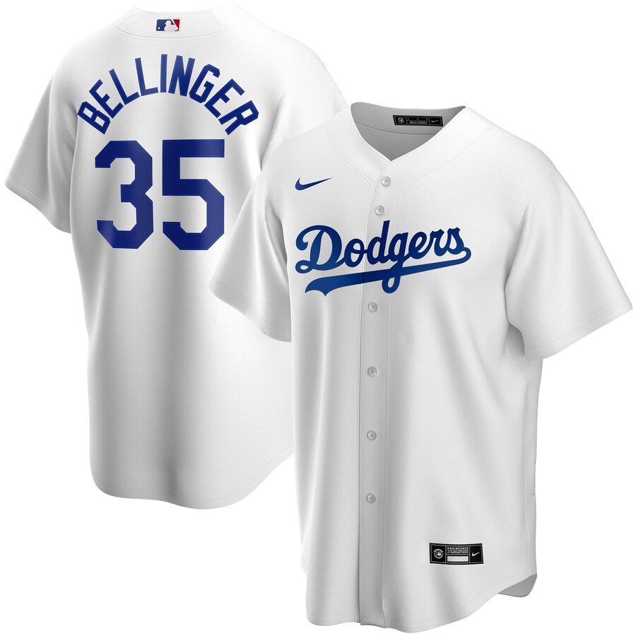 Cody Bellinger Los Angeles Dodgers Home 2020 Replica Player Baseball Jersey ÃƒÂ¢Ã¢â€šÂ¬Ã¢â‚¬Å“ White