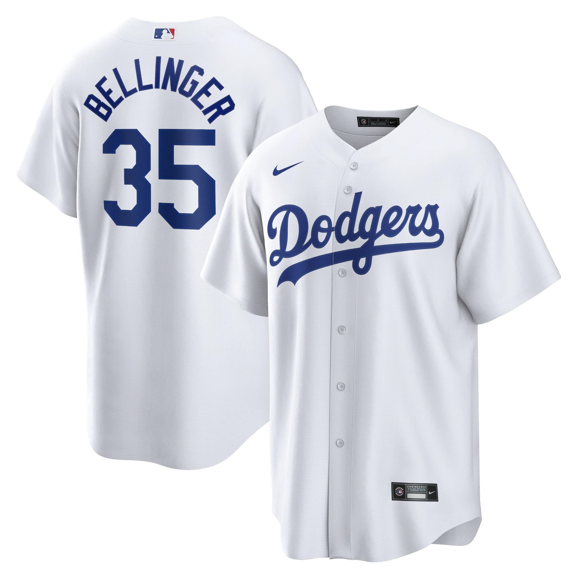 Cody Bellinger Los Angeles Dodgers Home Replica Player Name Baseball Jersey – White