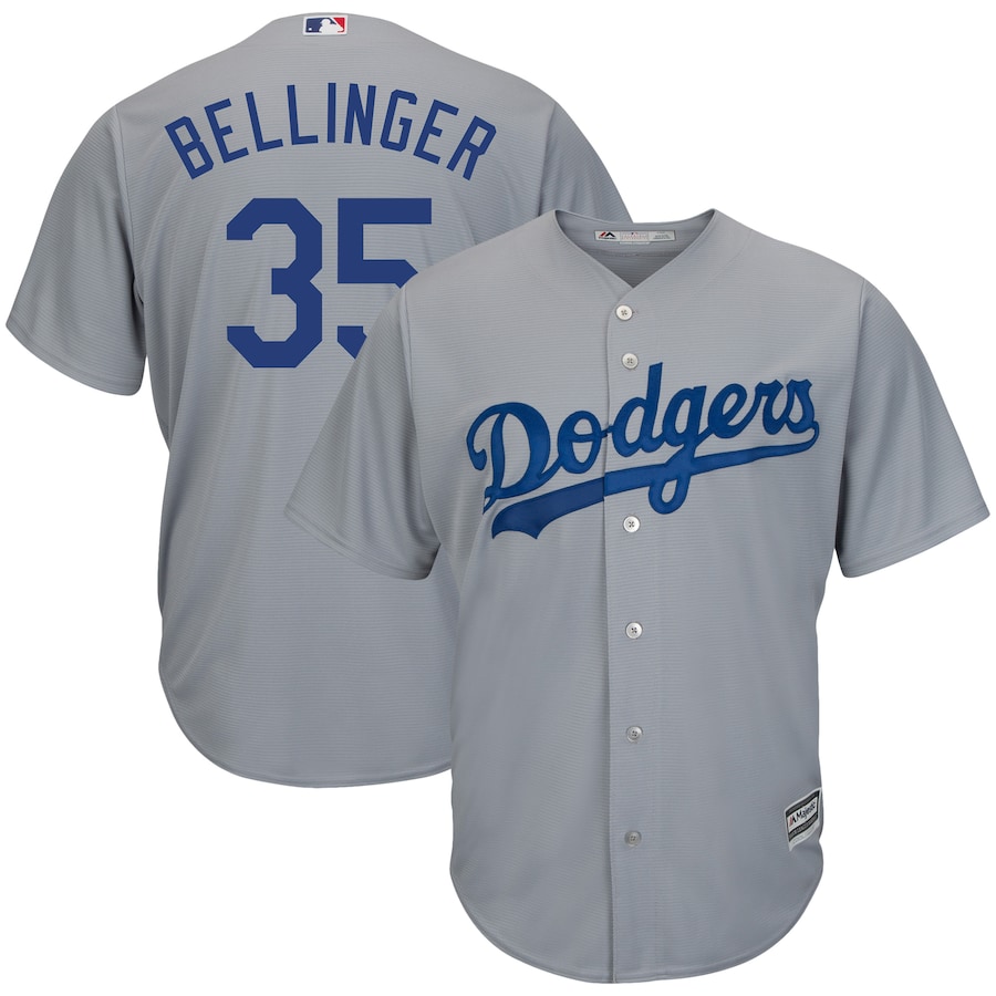 Cody Bellinger Los Angeles Dodgers Majestic Cool Base Player Replica Baseball Jersey - Gray