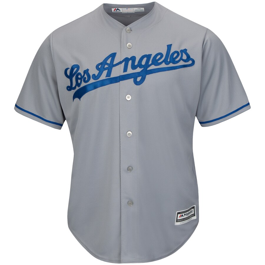 Alternative view of Cody Bellinger Los Angeles Dodgers Majestic Wordmark Cool Base Player Replica Baseball Jersey - Gray