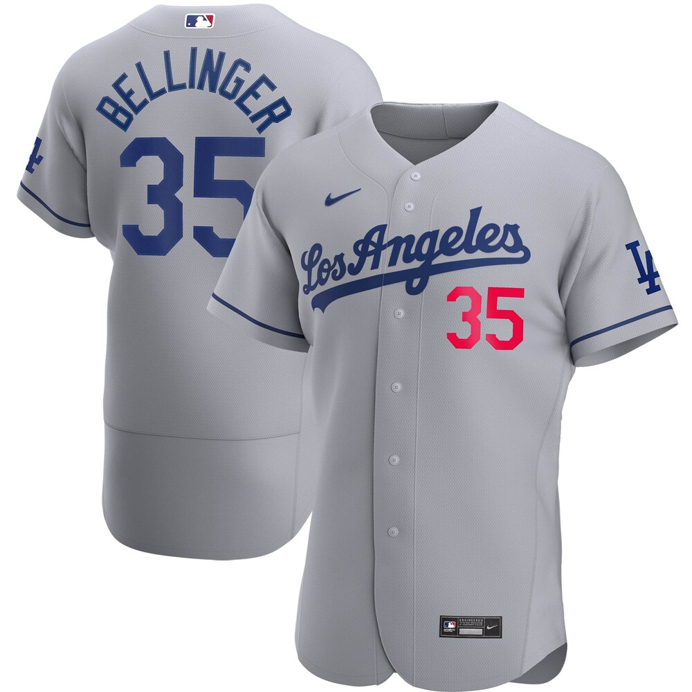 Cody Bellinger Los Angeles Dodgers Road 2020 Player Baseball Jersey - Gray
