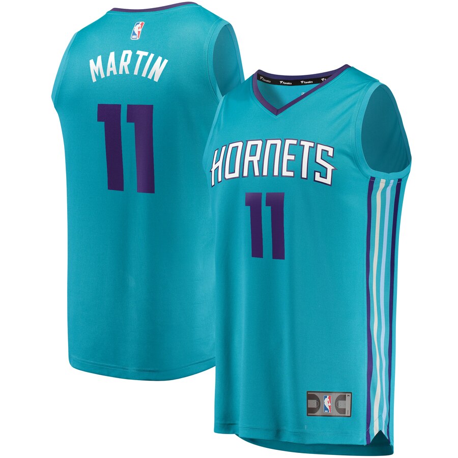 Cody Martin Charlotte Hornets Fanatics Branded Youth Fast Break Replica Player Basketball Jersey - Icon Edition - Teal