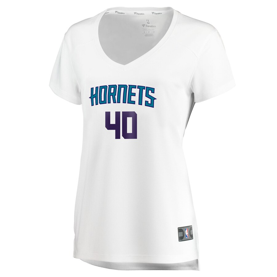 Alternative view of Cody Zeller Charlotte Hornets Fanatics Branded Women's Fast Break Replica Player Basketball Jersey - Association Edition - White