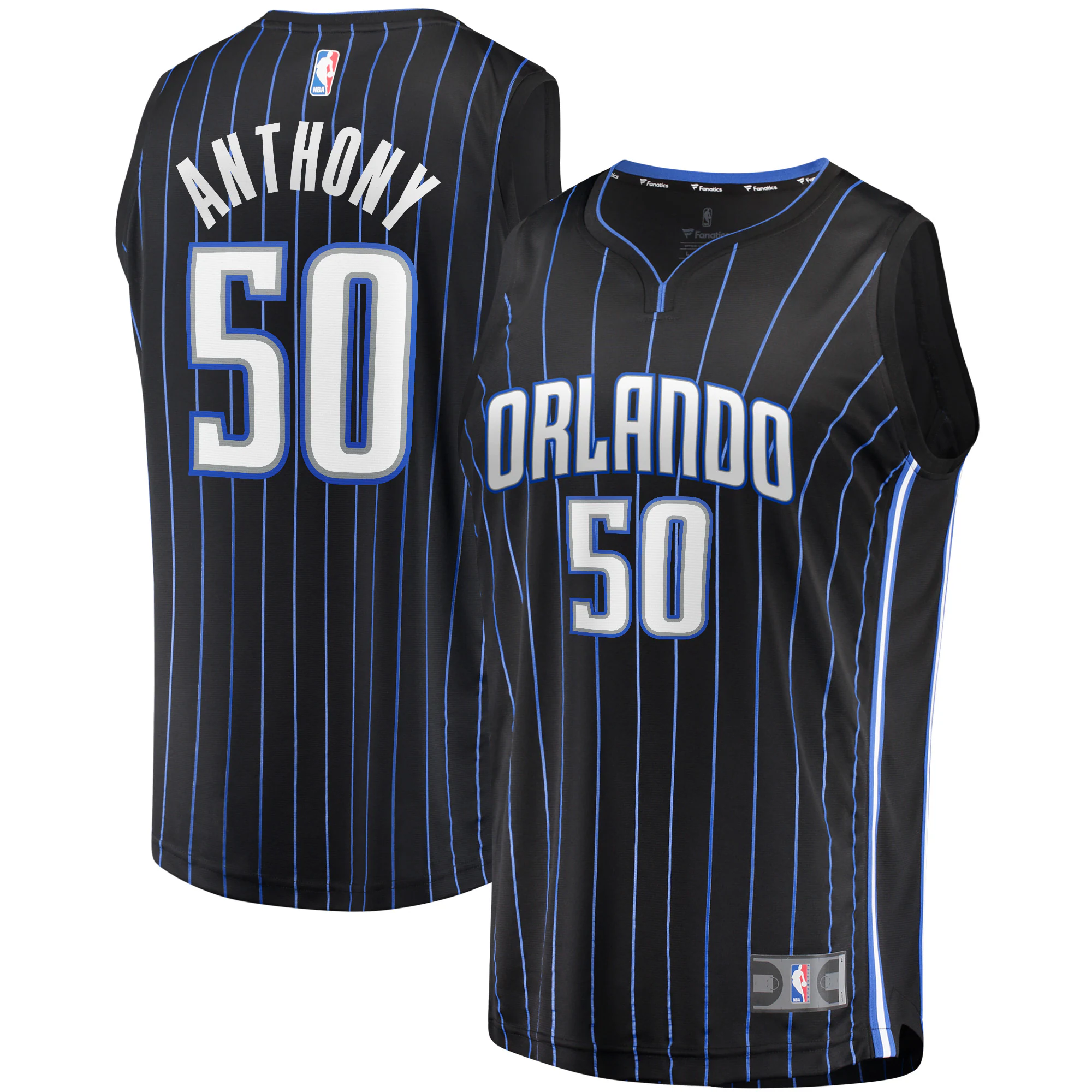Cole Anthony Orlando Magic Fanatics Branded Youth 2020 Nba Draft First Round Pick Fast Break Replica Jersey Black - Icon Edition