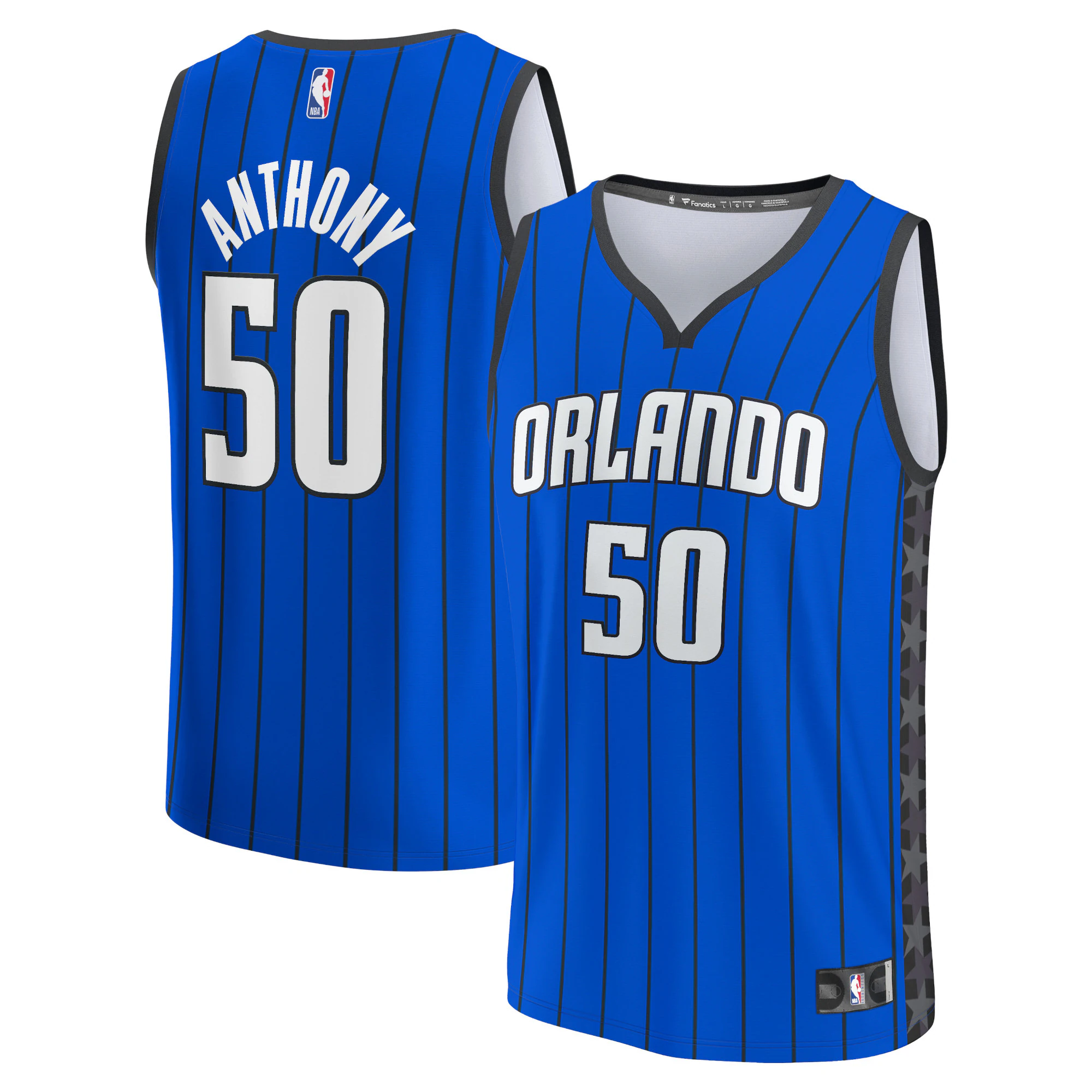Alternative view of Cole Anthony Orlando Magic Fanatics Branded Youth Fast Break Player Jersey - Statement Edition - Royal