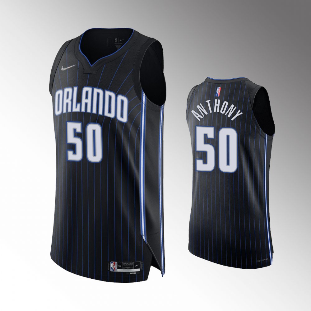 Cole Anthony Orlando Magic Icon Edition Black Authentic Jersey 2021-22