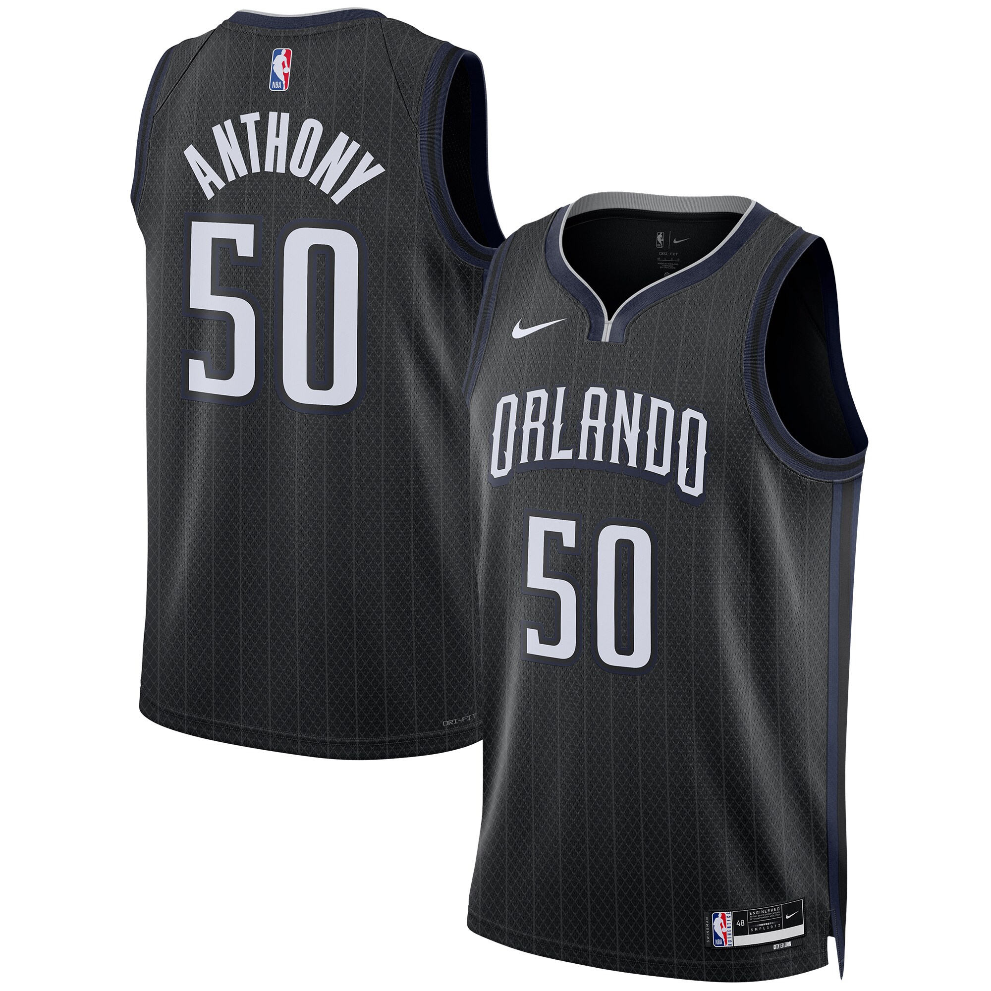 Cole Anthony Orlando Magic Unisex 2022/23 Swingman Jersey – City Edition – Black