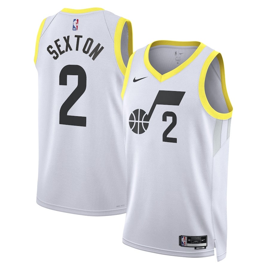 Colin Sexton 2 Utah Jazz Unisex Swingman Basketball Jersey - Association Edition - White - JS804 