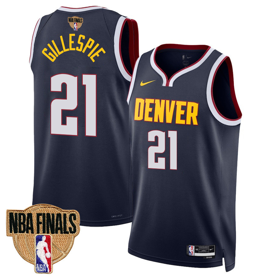 Collin Gillespie 21 Denver Nuggets Final Champions 2023 Swingman Basketball Jersey - Black - JS598 