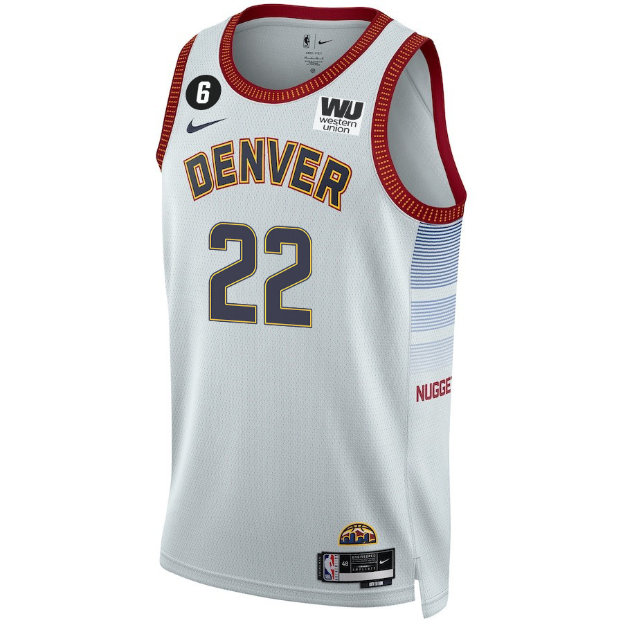 Alternative view of Collin Gillespie 22 Denver Nuggets Final Champions 2023 Swingman Basketball Jersey - White - JS533 