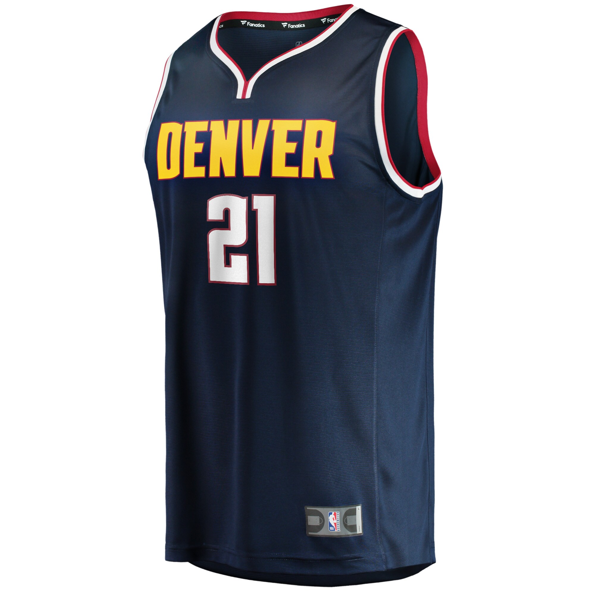 Alternative view of Collin Gillespie Denver Nuggets Fanatics Youth Fast Break Player Basketball Jersey - Icon Edition - Navy