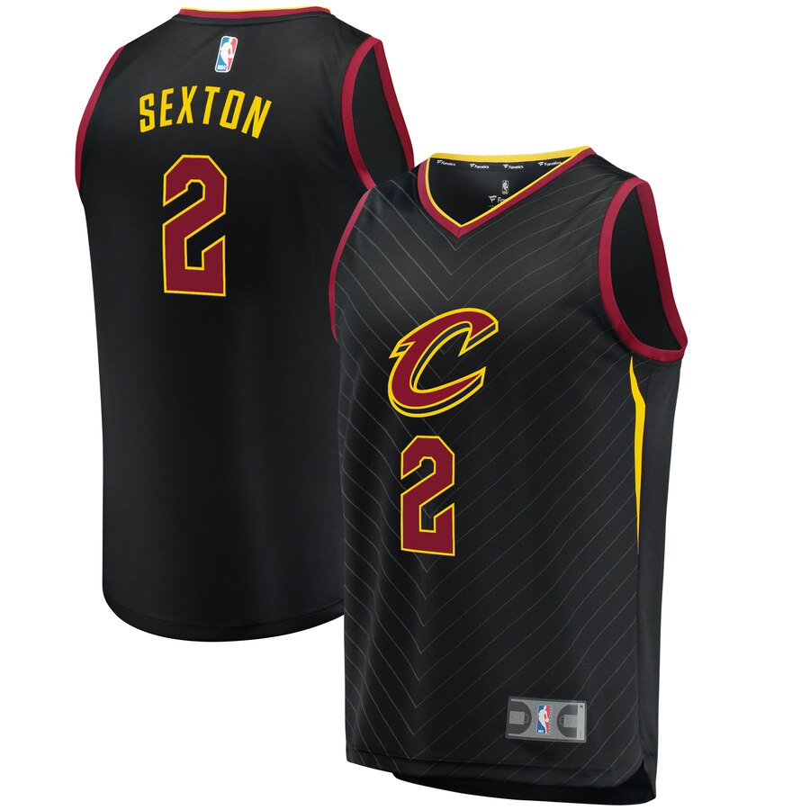 Collin Sexton Cleveland Cavaliers Fanatics Branded Fast Break Alternate Basketball Jersey - Black