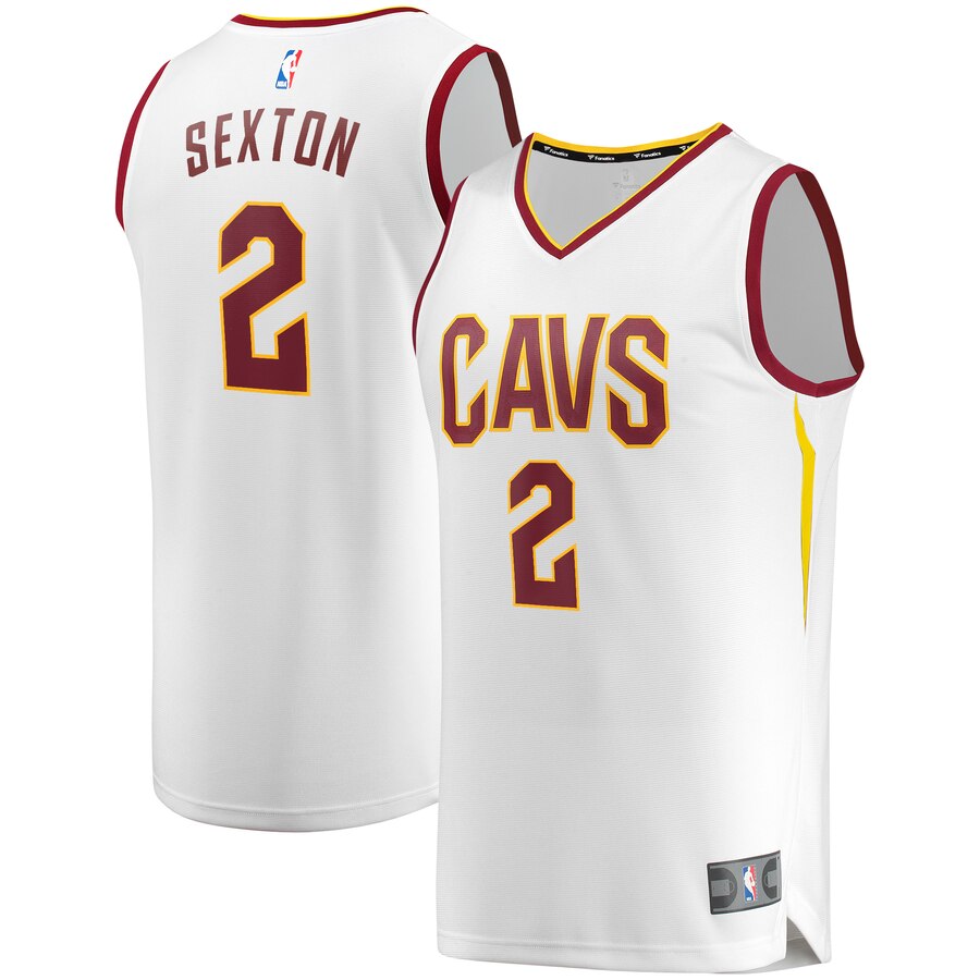 Collin Sexton Cleveland Cavaliers Fanatics Branded Fast Break Replica Player Basketball Jersey – White – Association Edition