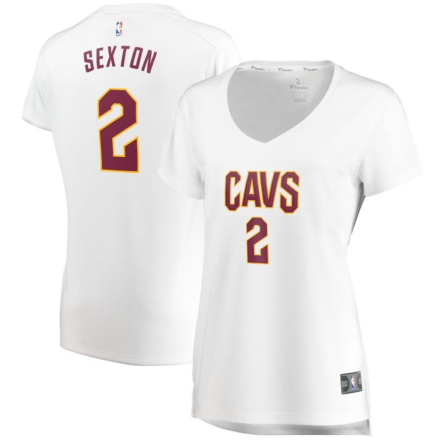Collin Sexton Cleveland Cavaliers Fanatics Branded Women's Fast Break Replica Player Basketball Jersey - Association Edition - White