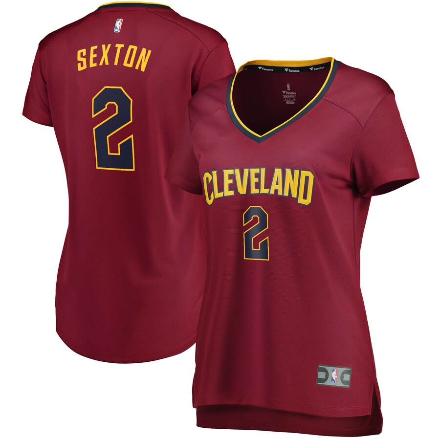 Collin Sexton Cleveland Cavaliers Fanatics Branded Women's Fast Break Replica Player Basketball Jersey - Icon Edition - Wine