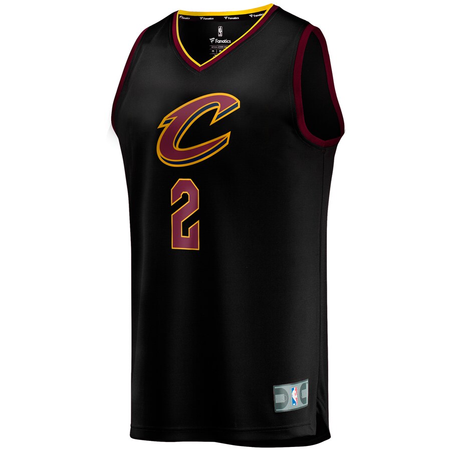 Alternative view of Collin Sexton Cleveland Cavaliers Fanatics Branded Youth Fast Break Basketball Jersey - Statement Edition - Black