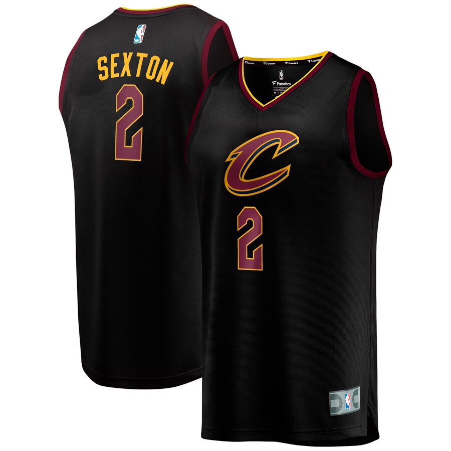 Collin Sexton Cleveland Cavaliers Fanatics Branded Youth Fast Break Basketball Jersey - Statement Edition - Black