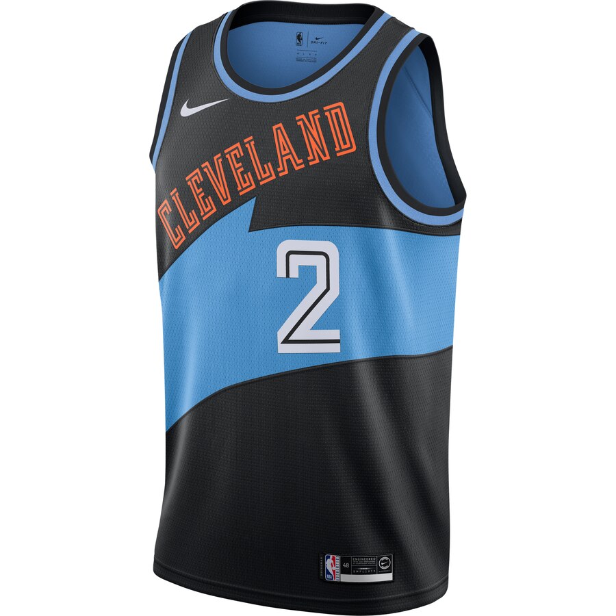Alternative view of Collin Sexton Cleveland Cavaliers Nike Hardwood Classics Finished Swingman Basketball Jersey - Black