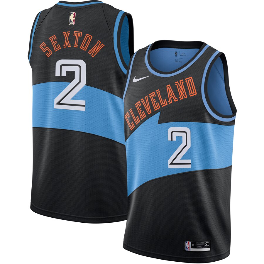 Collin Sexton Cleveland Cavaliers Nike Hardwood Classics Finished Swingman Basketball Jersey - Black