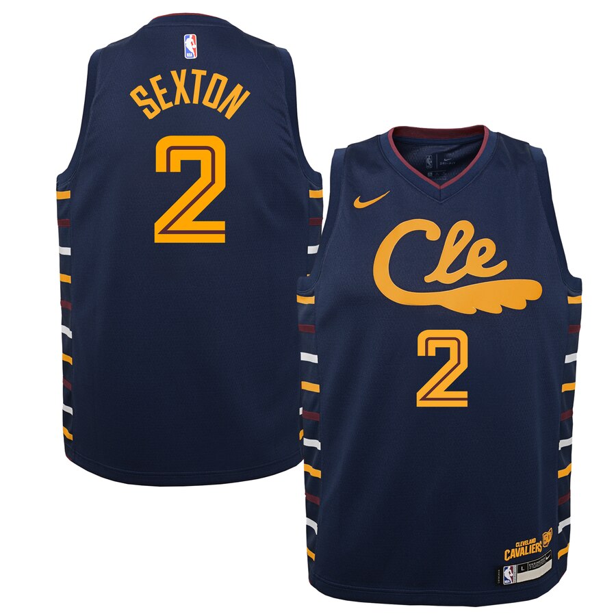 Collin Sexton Cleveland Cavaliers Youth Swingman Basketball Jersey Navy - City Edition