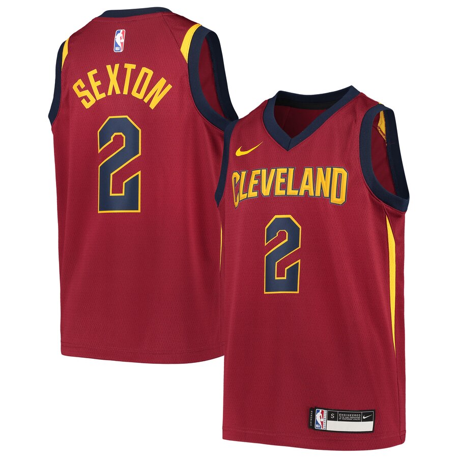 Collin Sexton Cleveland Cavaliers Youth Team Swingman Basketball Jersey - Icon Edition - Wine