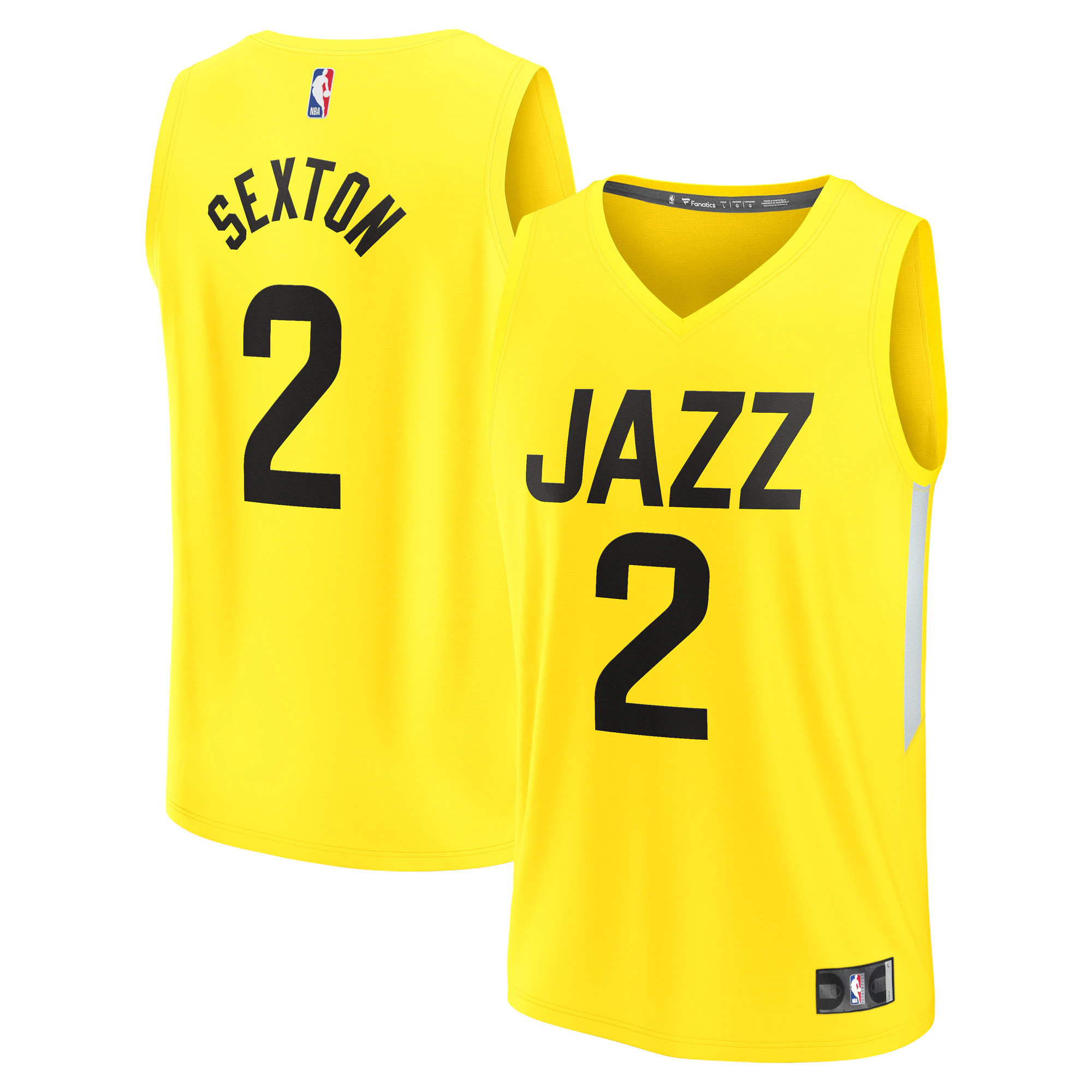 Collin Sexton Utah Jazz Fanatics Branded 2022/23 Fast Break Replica Basketball Jersey - Icon Edition - Gold