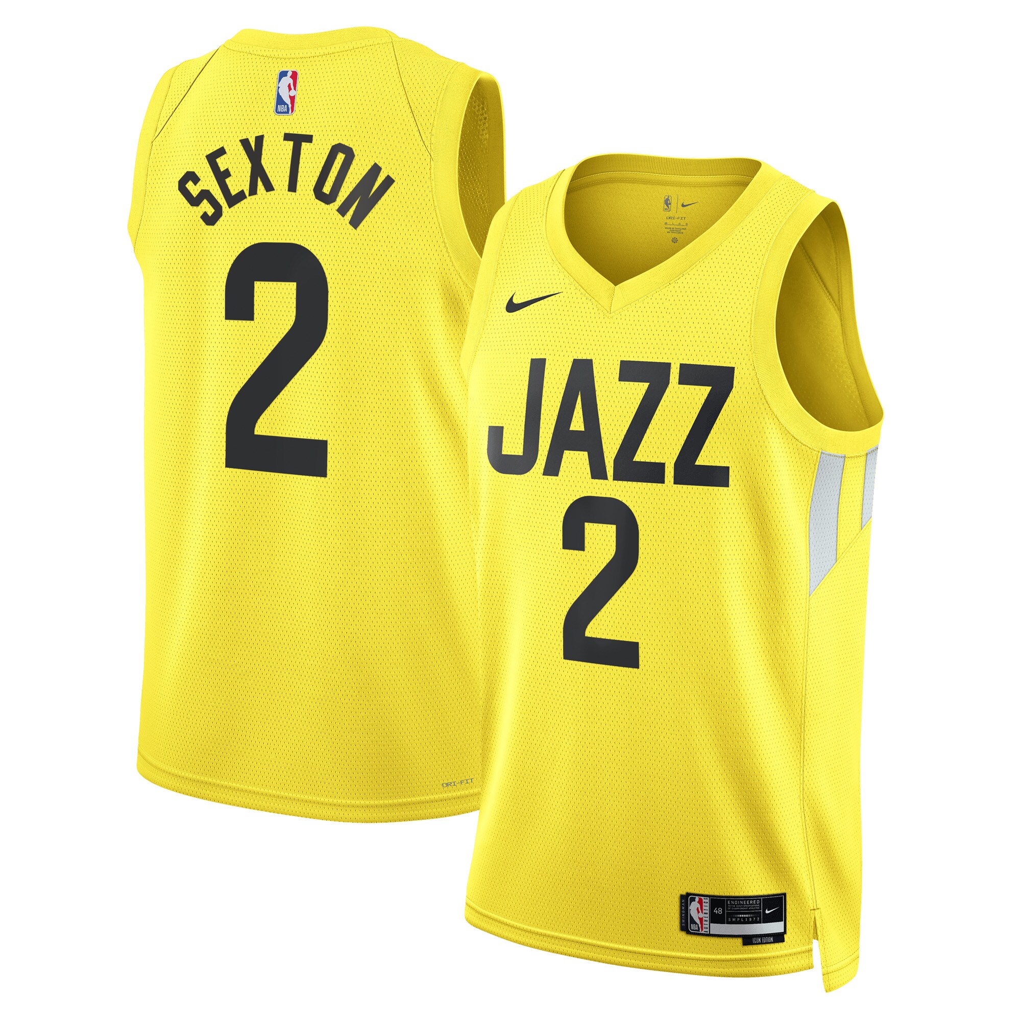Collin Sexton Utah Jazz Unisex Swingman Basketball Jersey - Icon Edition - Gold