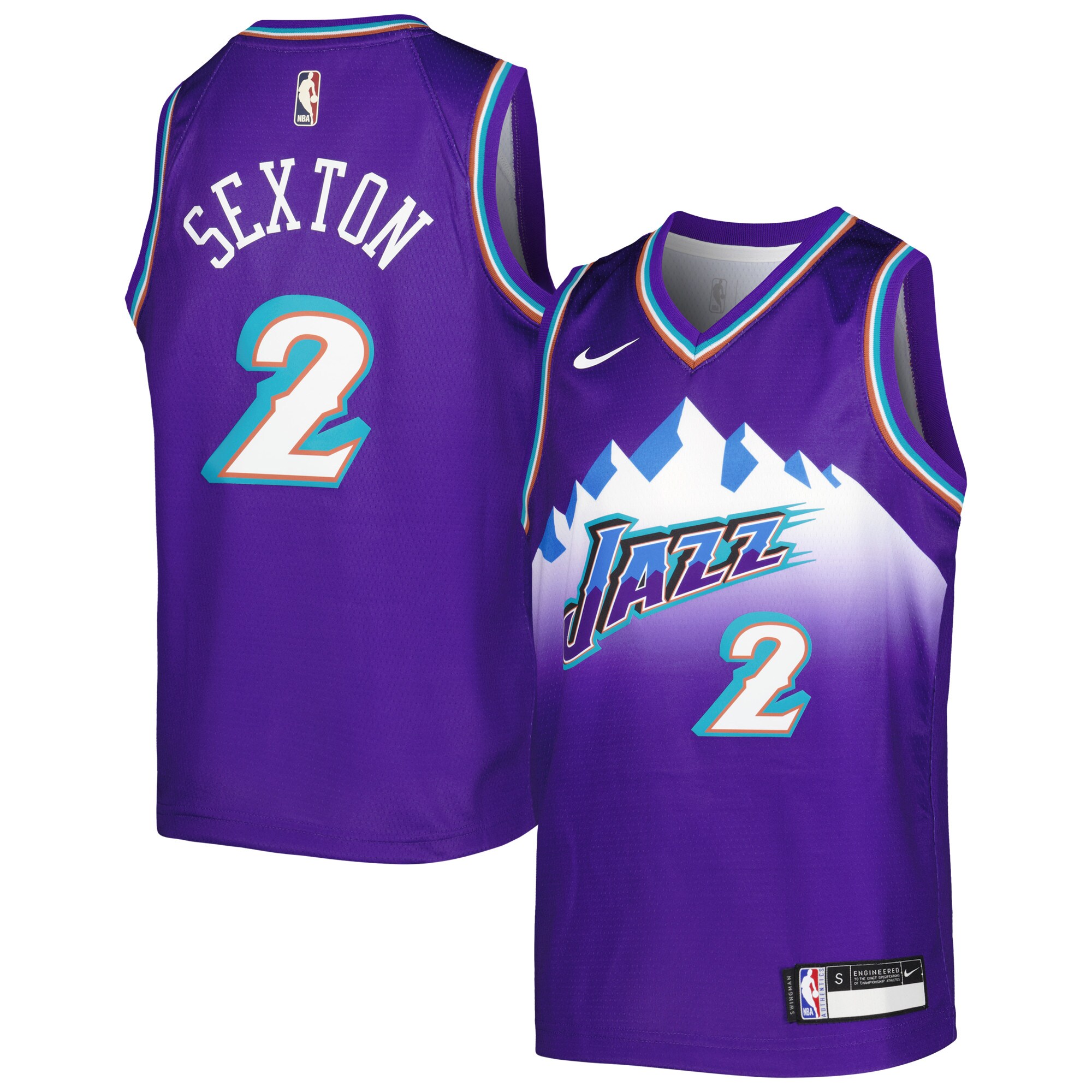 Collin Sexton Utah Jazz Youth 2022/23 Swingman Basketball Jersey – City Edition – Purple