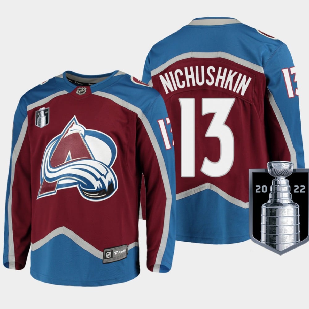 Colorado Avalanche 13 Valeri Nichushkin Stanley Cup Final Burgundy Equipment Home Hockey Jersey - JS723 