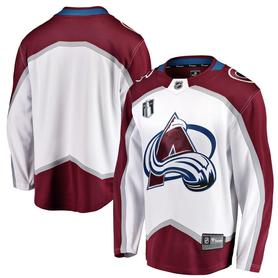 Colorado Avalanche Away 2022 Stanley Cup Final Breakaway Hockey Jersey - White - JS459 