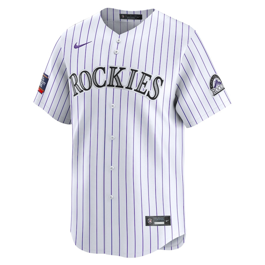 Alternative view of Colorado Rockies 2024 MLB World Tour Mexico City Series Home Limited Men Baseball Jersey - White