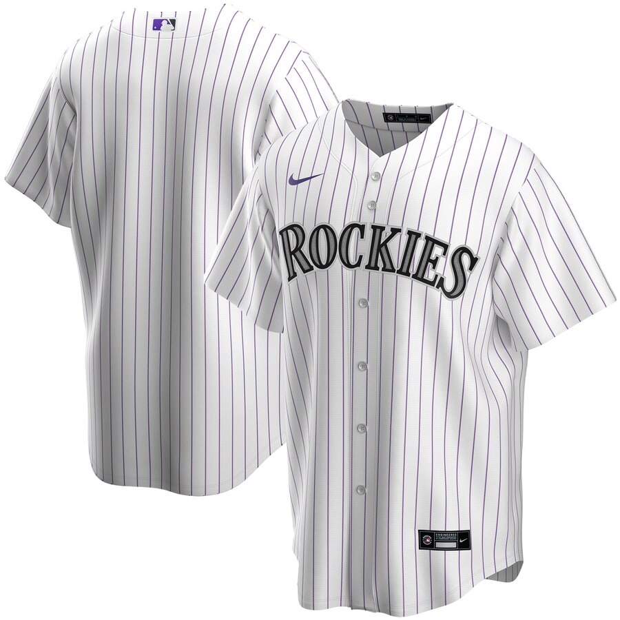 Colorado Rockies Home 2020 Replica Team Baseball Jersey ÃƒÂ¢Ã¢â€šÂ¬Ã¢â‚¬Å“ White
