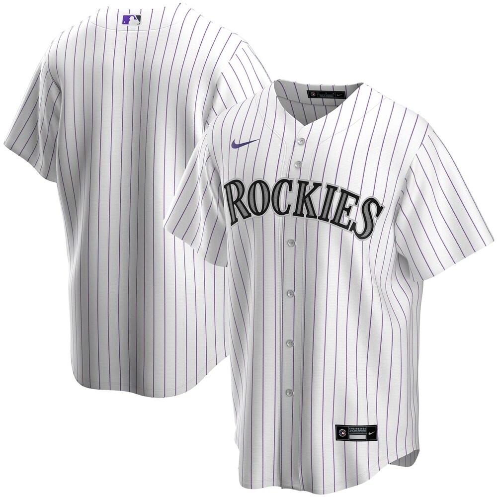 Colorado Rockies Home 2020 Team Baseball Jersey - White