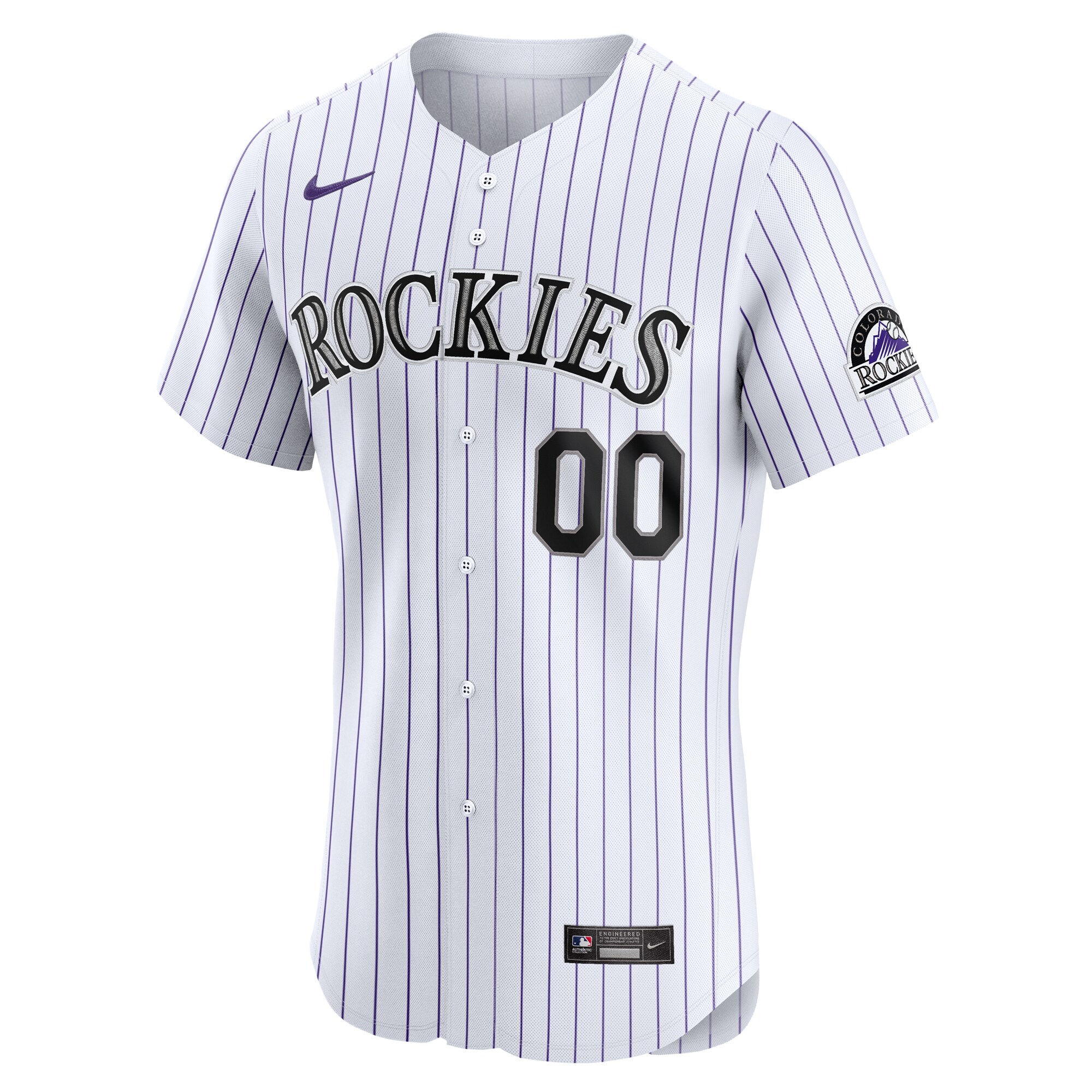 Alternative view of Colorado Rockies Home Elite Pick-a-player Retired Roster Baseball Jersey - White