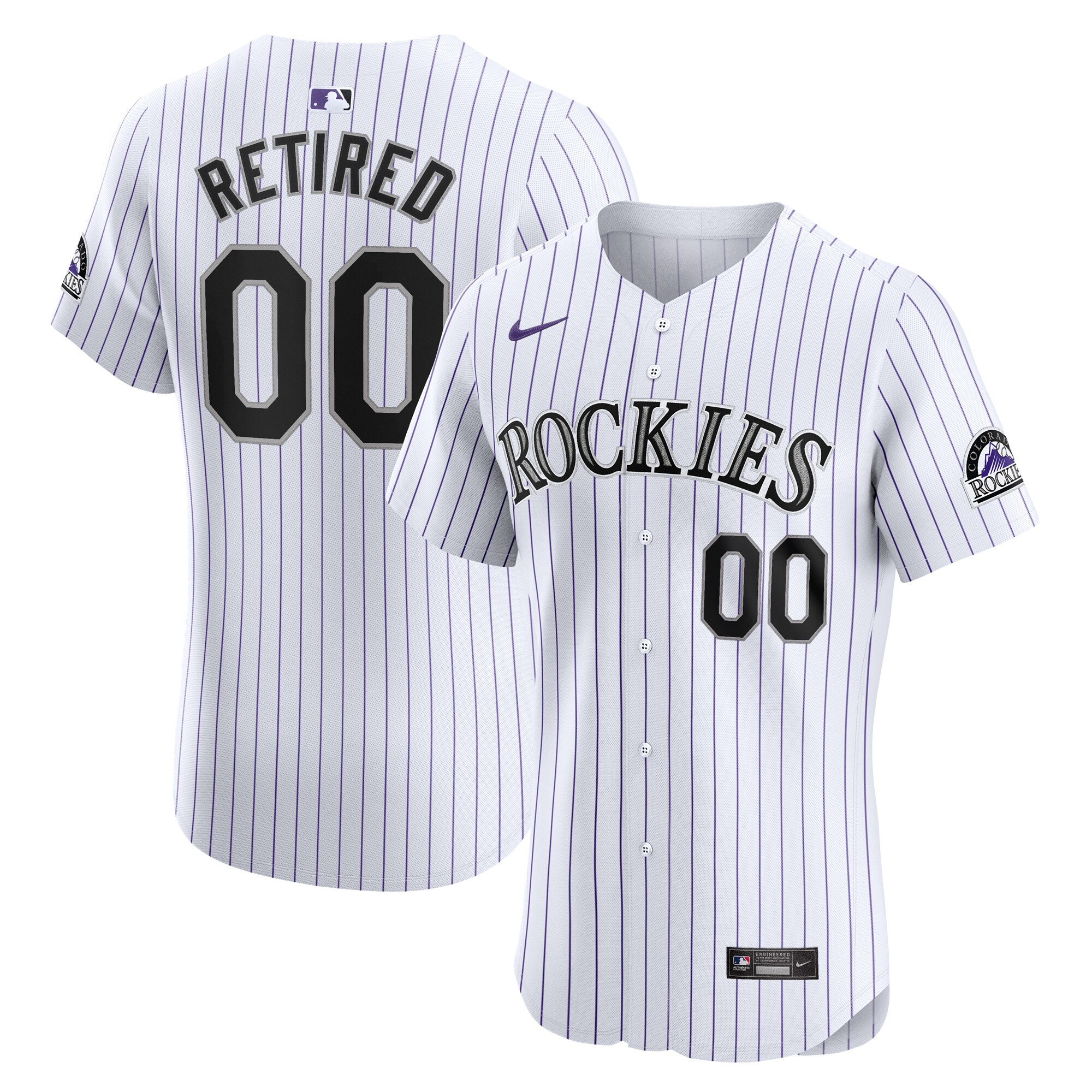 Colorado Rockies Home Elite Pick-a-player Retired Roster Baseball Jersey - White