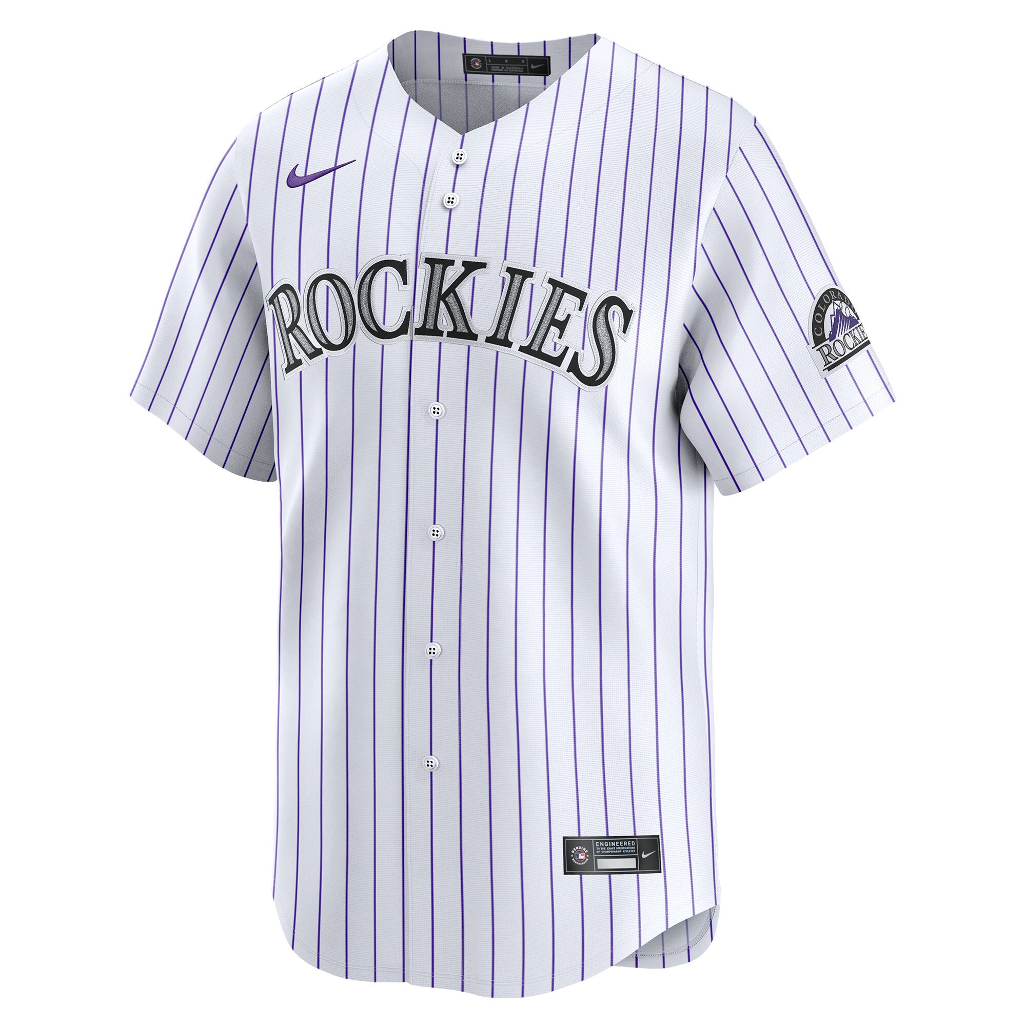 Alternative view of Colorado Rockies Home Limited Baseball Jersey - White