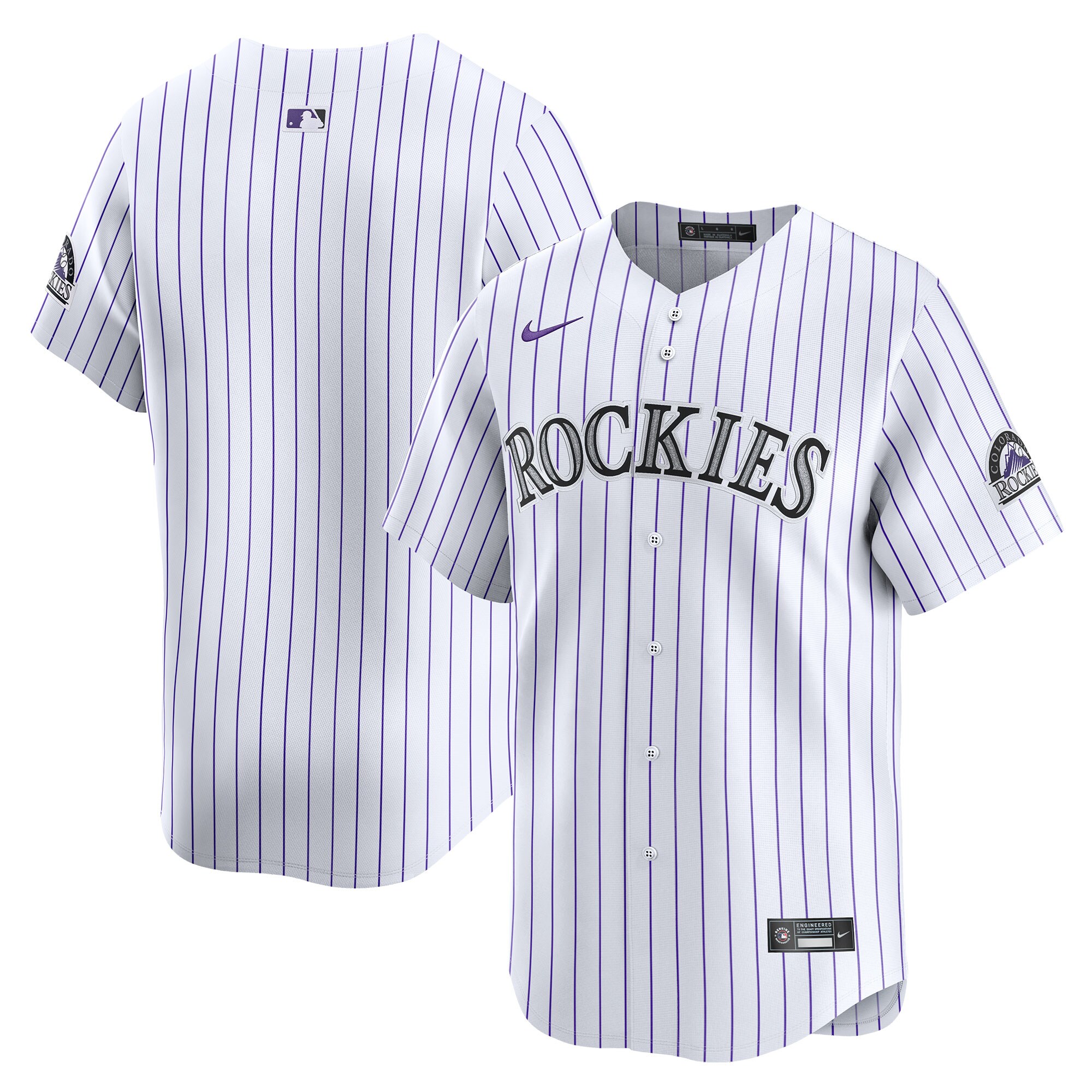 Colorado Rockies Home Limited Baseball Jersey - White