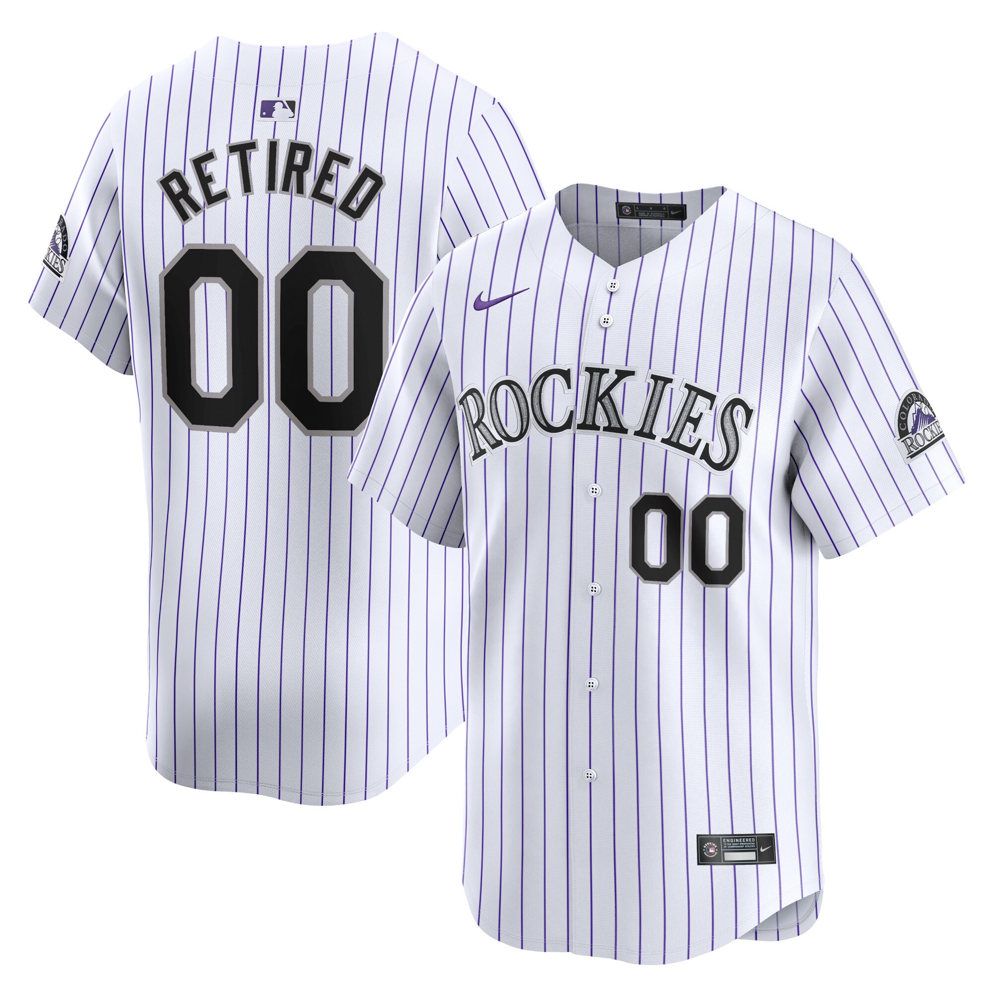 Colorado Rockies Home Limited Pick-a-player Retired Roster Baseball Jersey - White